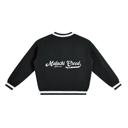 V-Neck Collar Boxy Sweatshirt