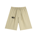 Unisex Plaid Wide Leg Shorts