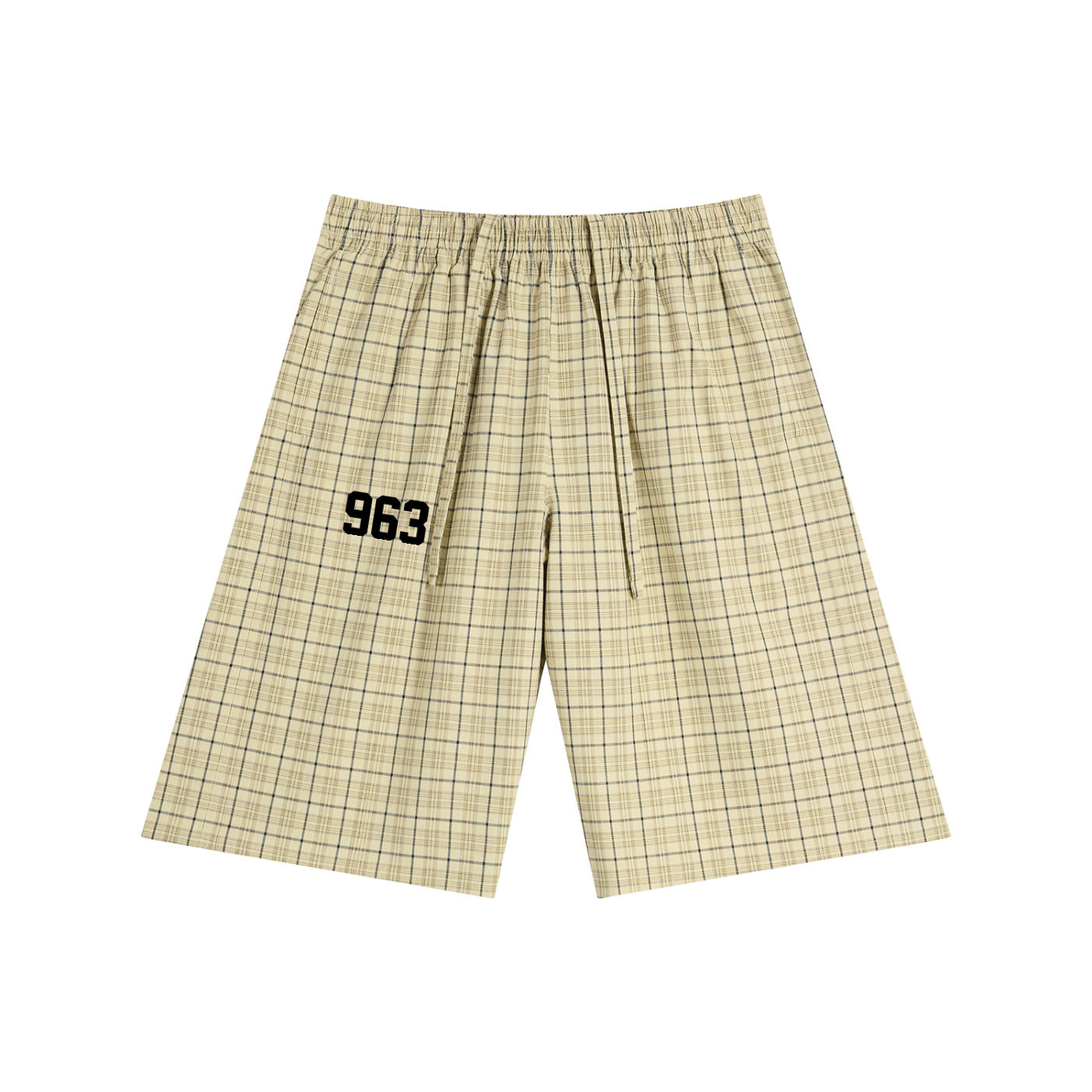 Unisex Plaid Wide Leg Shorts