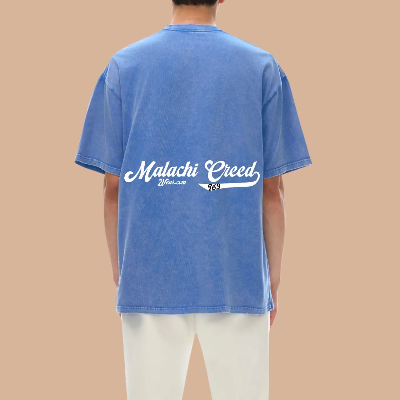 Snow Washed Oversized Cotton T-Shirt